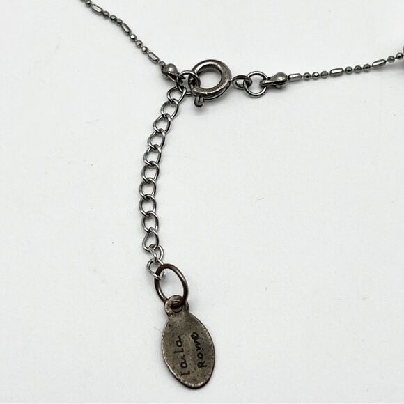 Laila Rowe Dainty Light Pink Faux Pearl Silver Tone Chain Bracelet 8.5” - Picture 5 of 8